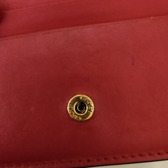 Gucci GG Supreme Monogram Cherry Embellished Card Case Wallet - Picture 8 of 10